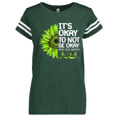 It's Okay To Not Be Okay Mental Health Awareness Enza Ladies Jersey Football T-Shirt