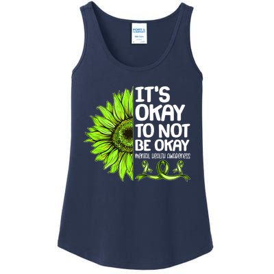 It's Okay To Not Be Okay Mental Health Awareness Ladies Essential Tank