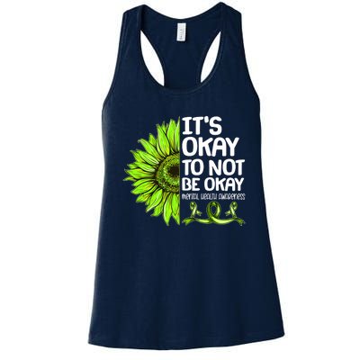 It's Okay To Not Be Okay Mental Health Awareness Women's Racerback Tank