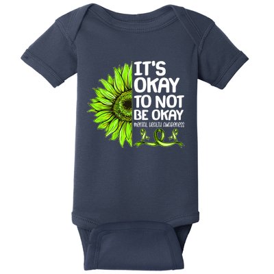 It's Okay To Not Be Okay Mental Health Awareness Baby Bodysuit