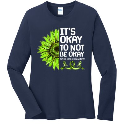 It's Okay To Not Be Okay Mental Health Awareness Ladies Long Sleeve Shirt