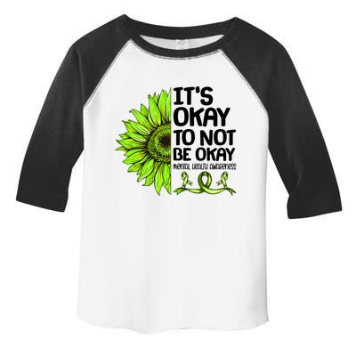 It's Okay To Not Be Okay Mental Health Awareness Toddler Fine Jersey T-Shirt