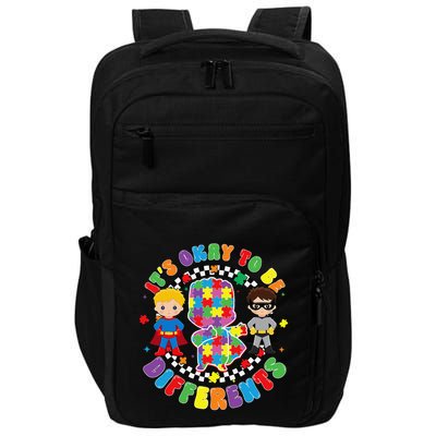 Its Ok To Be Different Autism Awareness Puzzle Piece .Png Impact Tech Backpack