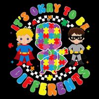 Its Ok To Be Different Autism Awareness Puzzle Piece .Png 7-Panel Snapback Hat