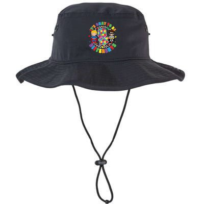 Its Ok To Be Different Autism Awareness Puzzle Piece .Png Bucket Hat