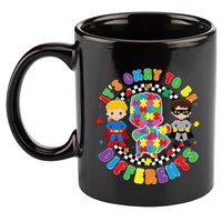 Its Ok To Be Different Autism Awareness Puzzle Piece .Png 11oz C Handle Ceramic Mug