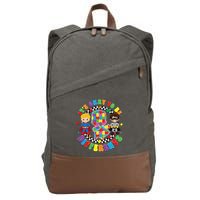 Its Ok To Be Different Autism Awareness Puzzle Piece .Png Cotton Canvas Backpack