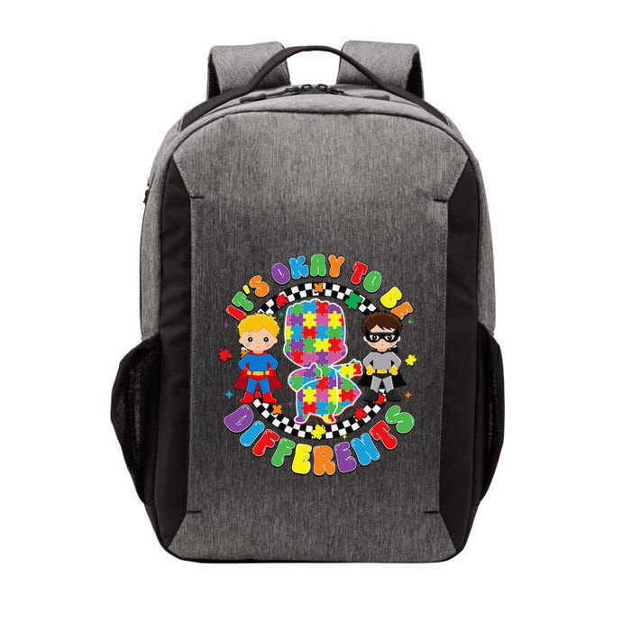 Its Ok To Be Different Autism Awareness Puzzle Piece .Png Vector Backpack