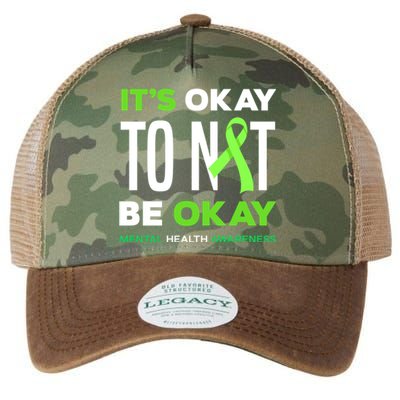 It's Ok To Not Be Ok Tal Health Awareness Funny Gift Legacy Tie Dye Trucker Hat