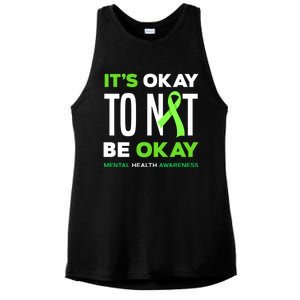 It's Ok To Not Be Ok Tal Health Awareness Funny Gift Ladies PosiCharge Tri-Blend Wicking Tank