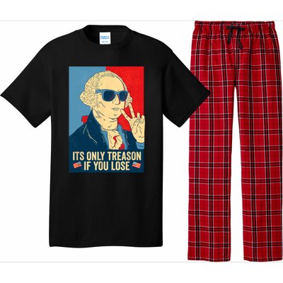 Its Only Treason If You Lose George Washington Funny American Pajama Set