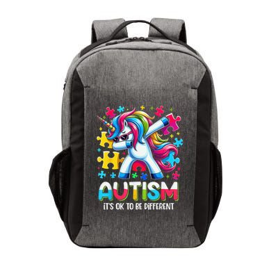 It’S Ok To Be Different Autism Awareness Dabbing Unicorn Vector Backpack