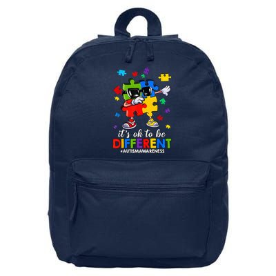 It'S OK To Be Different Dabbing Puzzle Autism Awareness 16 in Basic Backpack