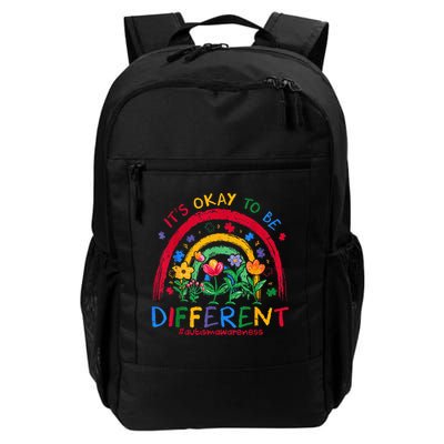 It'S Ok To Be Different Rainbow Autism Awareness Puzzle Cute Backpack