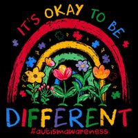 It'S Ok To Be Different Rainbow Autism Awareness Puzzle Cute Backpack