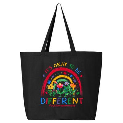 It'S Ok To Be Different Rainbow Autism Awareness Puzzle Cute 25L Jumbo Tote