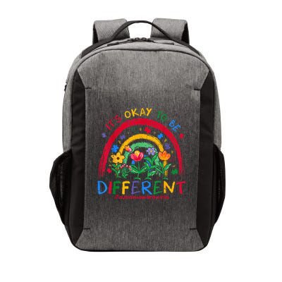It'S Ok To Be Different Rainbow Autism Awareness Puzzle Cute Vector Backpack