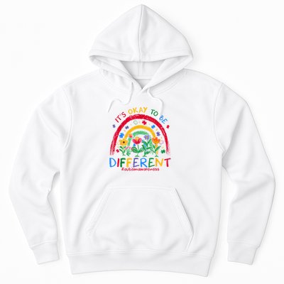 It'S Ok To Be Different Rainbow Autism Awareness Puzzle Cute Hoodie