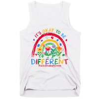 It'S Ok To Be Different Rainbow Autism Awareness Puzzle Cute Tank Top