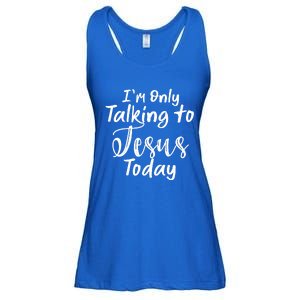 Im Only Talking To Jesus Today Gift Ladies Essential Flowy Tank