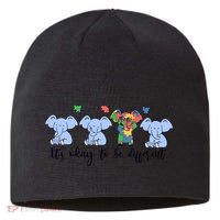 Its Okay To Be Different Funny Elephant Autism Awareness Month Sustainable Beanie