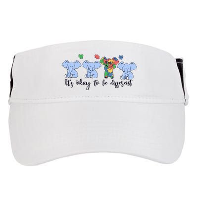 Its Okay To Be Different Funny Elephant Autism Awareness Month Adult Drive Performance Visor
