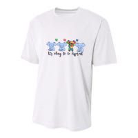 Its Okay To Be Different Funny Elephant Autism Awareness Month Youth Performance Sprint T-Shirt