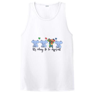 Its Okay To Be Different Funny Elephant Autism Awareness Month PosiCharge Competitor Tank