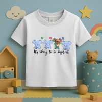 Its Okay To Be Different Funny Elephant Autism Awareness Month Toddler T-Shirt
