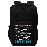 It's Okay To Be Different Fish Autism Awareness Month Impact Tech Backpack