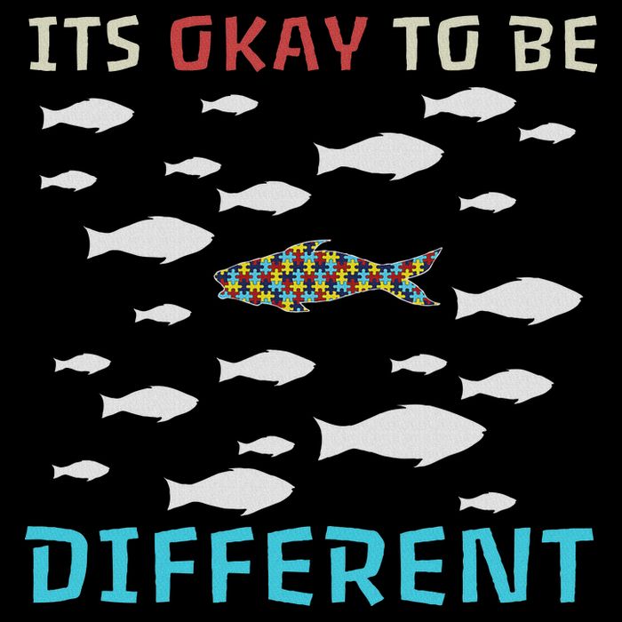 It's Okay To Be Different Fish Autism Awareness Month Bucket Hat