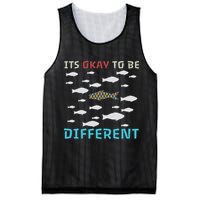 It's Okay To Be Different Fish Autism Awareness Month Mesh Reversible Basketball Jersey Tank