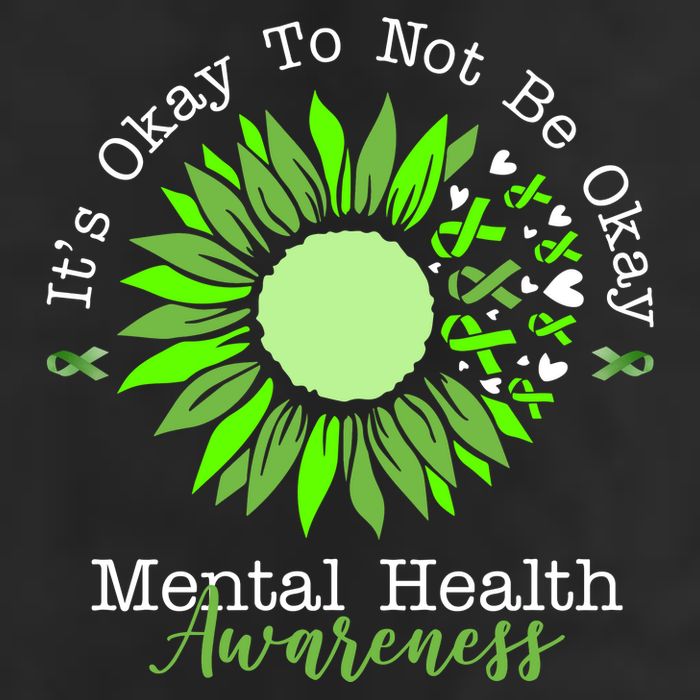 Its Okay To Not Be Okay Mental Health Awareness Sunflower Ribbon Trucker Hat