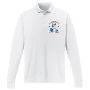 Its Only Treason If You Lose Washington American Performance Long Sleeve Polo