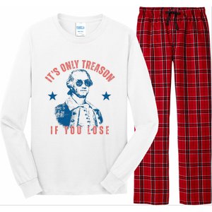 Its Only Treason If You Lose Washington American Long Sleeve Pajama Set