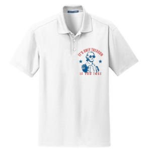 Its Only Treason If You Lose Washington American Dry Zone Grid Polo