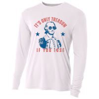 Its Only Treason If You Lose Washington American Cooling Performance Long Sleeve Crew