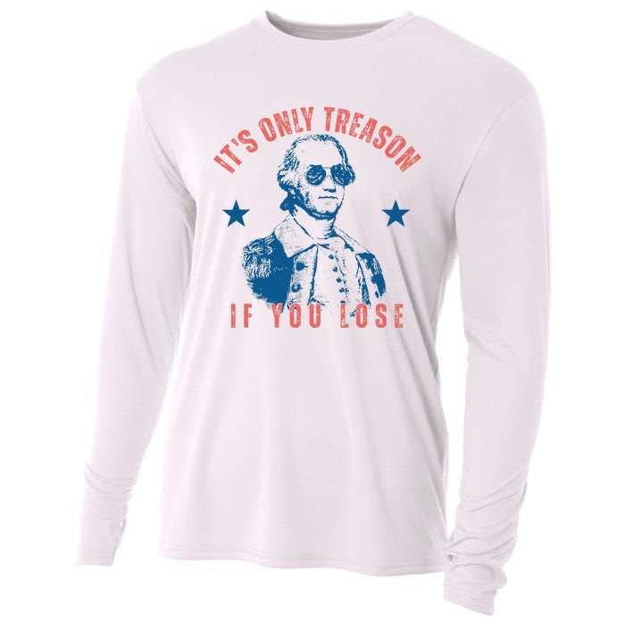 Its Only Treason If You Lose Washington American Cooling Performance Long Sleeve Crew