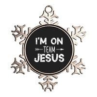 IM On Team Jesus Cut Christian Praise Worship Choose Joy Metallic Star Ornament