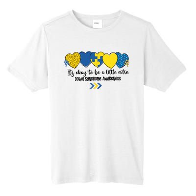 Its Okay To Be A Little Extra Png Word Down Syndrome Tall Fusion ChromaSoft Performance T-Shirt