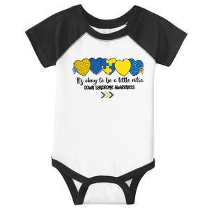 Its Okay To Be A Little Extra Png Word Down Syndrome Infant Baby Jersey Bodysuit