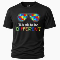 It's Ok To Be Different Sunglasses Be Kind Autism Aware Cooling Performance Crew T-Shirt