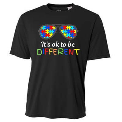 It's Ok To Be Different Sunglasses Be Kind Autism Aware Cooling Performance Crew T-Shirt