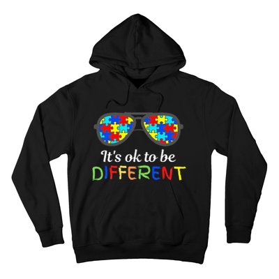 It's Ok To Be Different Sunglasses Be Kind Autism Aware Hoodie