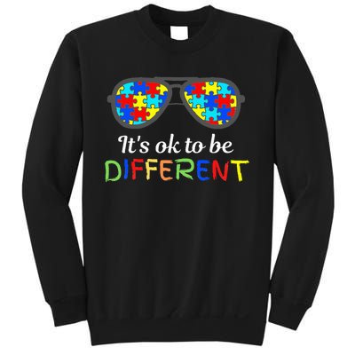 It's Ok To Be Different Sunglasses Be Kind Autism Aware Sweatshirt