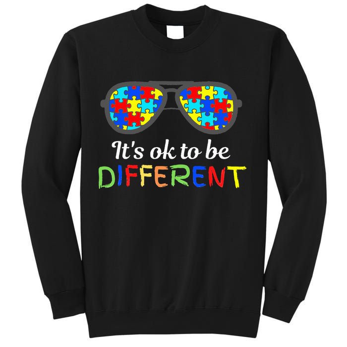 It's Ok To Be Different Sunglasses Be Kind Autism Aware Sweatshirt