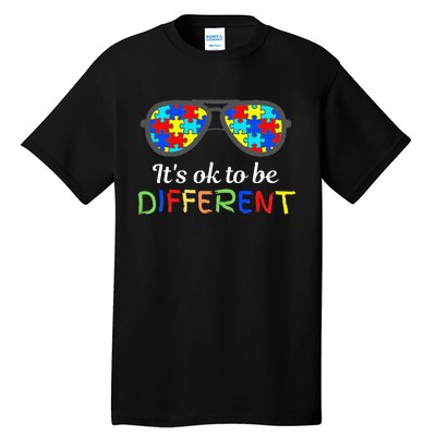 It's Ok To Be Different Sunglasses Be Kind Autism Aware Tall T-Shirt