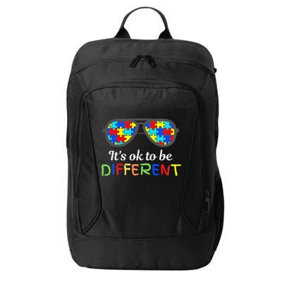 It's Ok To Be Different Sunglasses Be Kind Autism Aware City Backpack