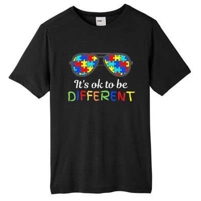 It's Ok To Be Different Sunglasses Be Kind Autism Aware Tall Fusion ChromaSoft Performance T-Shirt