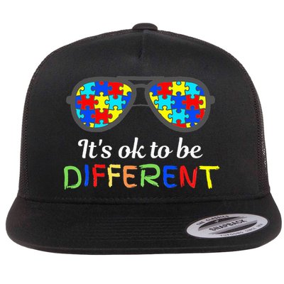 It's Ok To Be Different Sunglasses Be Kind Autism Aware Flatbill Hat